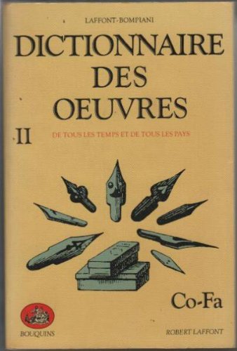 couverture de : Dictionnaire des oeuvres de tous les temps et de tous les...