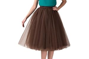 MMIHOIM Tüllrock Damen 50Er Rock Retro Ballet Tanzrock 3 Lagig Tüll Ballett Tütü Rockabilly Petticoat Unterrock Tanzkleid Ballkleid Abendkleid Gelegenheit Zubehör Tutu Cosplay