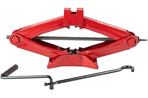 Start Cric a Pantografo 1T con Manico - Compatto, Robusto e Facile da Usare per Auto e Emergenze Stradali