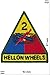 Produktbild Patch-Iron-Hell on Wheels - The 2d Armored Division - color - HQ - - Military - U.S. Army - Iron On Patches - Aufnäher Embleme Bügelbild Aufbügler