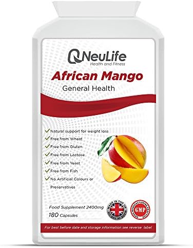 African Mango Advanced Super Strength 2400mg - 180 Capsules - by Neulife Health and Fitness