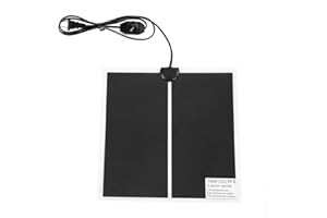 Zerodis Animali Domestici Mat Tappetino Riscaldante per Rettili Scaldino Regolabile con Regolatore di Temperatura per Serpente Tartaruga Granchio Lucertola Geco Reptile Acquario (14W)