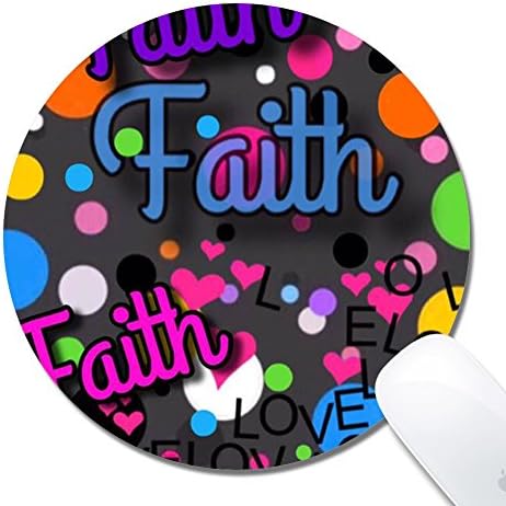 Personalized Round Biscuit Print Mouse Pad, Customized Mouse Pad Comfortable Non-slip Rubber (7.87x7.87inch) Round 31