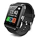 Price comparison product image TOP-MAX Smartwatch Black Bluetooth U8 Smart Watch with Pedometer Barometer Remote Camera Support for Android Phone IOS iPhone 7 7plus 8 8Plus X