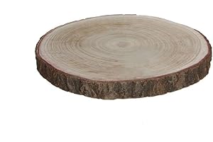 MICA DECORATIONS 83249 Base Decorativa Tronco de Madera, 3 Cm