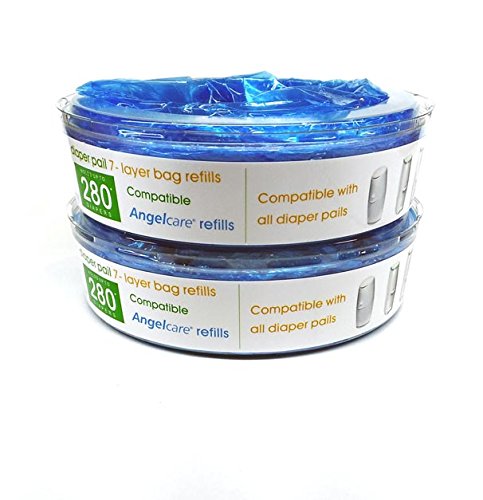 Bloombelle Angelcare Compatible Nappy Bin Cassette Refill Tub (Pack of 2)