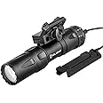 OLIGHT Odin Mini Tactical Light Max 1250 LumensFlashlight, Equipped with Removable Slide Rail Mount Light, Powered by Rechargeabl Battery Pistol Torch, Mlok Mount Included (Black)