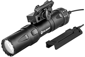OLIGHT Odin Mini Tactical Light Max 1250 LumensFlashlight, Equipped with Removable Slide Rail Mount Light, Powered by Rechargeabl Battery Pistol Torch, Mlok Mount Included (Black)