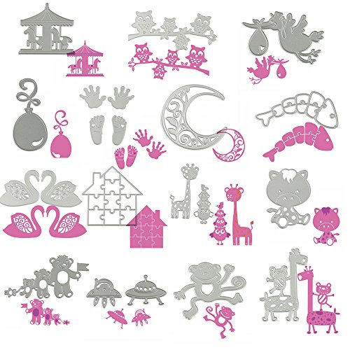 Metall Cutting Dies Schablone DIY Scrapbooking Album Papier Karte by FEITONG (1PC, J) - 5