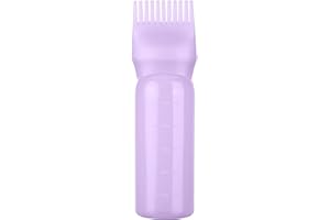 Addein 1 Pieces Hair Oil Applicator Bottle, Root Comb Applicator Bottle, Squeeze Hair Color Oiling Bottles for Hair Coloring