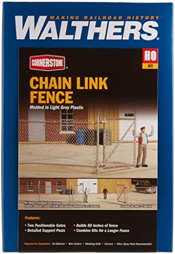 Walthers Cornerstone 933-3125 Chain link fence