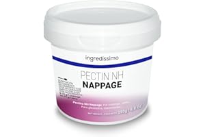 INGREDISSIMO - Pectina NH 250 g, Gelificante Natural de Origen Vegetal, Producto Vegano y sin Gluten, Polvo Fino Espesante a Partir de Pieles de Cítricos y Manzana, Color Crema, Sabor y Olor Neutro
