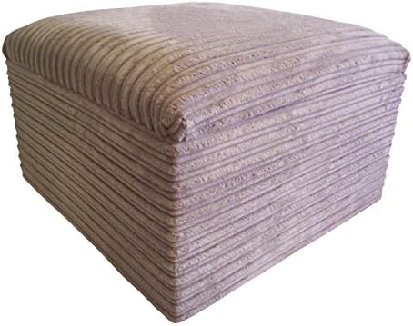 Large Beige Jumbo Cord Storage Box/pouffe/footstool