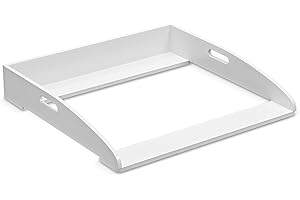 CADANI Wickelaufsatz ILA – Verstellbarer Universal Wickeltisch-Aufsatz kompatibel mit IKEA Kommoden Malm, Hemnes, Nordli – 77×76×12 cm, Weiß mit Kippschutz & Sicherer Befestigung für Wickelkommoden