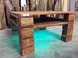 Palettenmöbel Couchtisch LED - Beleuchtung \