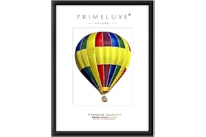 PrimeLuxe Cadre photo en bois 50 x 150 cm (Dimension de l'image) en Noir mat | Couleur et taille sélectionnables | pour affiches | Puzzle | collage de photos