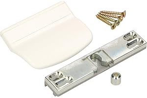 KOTARBAU Loqueteau de porte de balcon pratique - 6 couleurs différentes - Sécurité fumeur - Poignée de porte de balcon universelle - Blanc