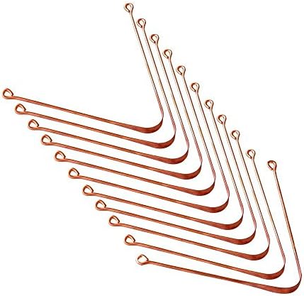 Yoga Guru Best Quality 100% Copper Tongue Scraper/cleaner Ayurvedic Antibacterial for Optimal Oral Hygiene Set of 12pc