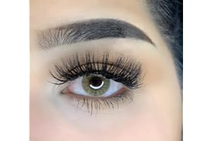 MYSALENS® Lentilles De Contact De Couleur Honey Mel Hidrocor Naturelle très haute opacité Kit De Rangement Boitier Pince applicateur 12 Mois sans correction