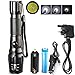 Produktbild sacredfire 1800Lm CREE T6 5-Mode LED Lamp Light Rechargeable Zoomable Flashlight Torch Free 18650 Battery & USB Charger by sacredfire