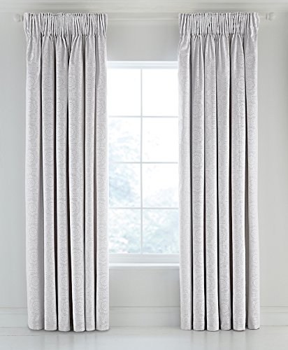 Preisvergleich Produktbild Fabel Beaumont Vorhänge, Baumwolle, silber