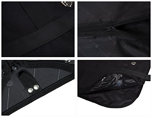 BAGSMART Anzugtasche Nylon leichte Kleidersack mit Tragegriffen Schutzhülle Faltbare Kleiderschutzhülle Magnetverschlüsse - 3