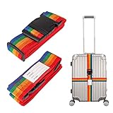 【Vielseitig】Strapazierfähige Gewebeband, das dazu längenverstellbar ist und Einsetzbar für Gepäck, Koffer, Werkzeugkoffer, Taschen, Rucksack usw.