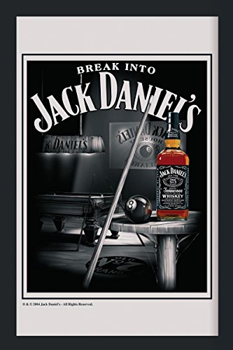 Jack Daniel's XL Spiegel Snooker mit Rahmen (30x 40cm)