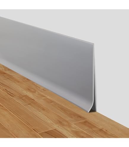 PVC Fußleiste Schwarz – 10 Meter, 60 X 12,8 Mm, Mit Weichlippe