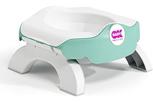 OKBABY Roady - Pot de Voyage Pliant pour Enfants, Devient un Réducteur de Toilette - Turquoise