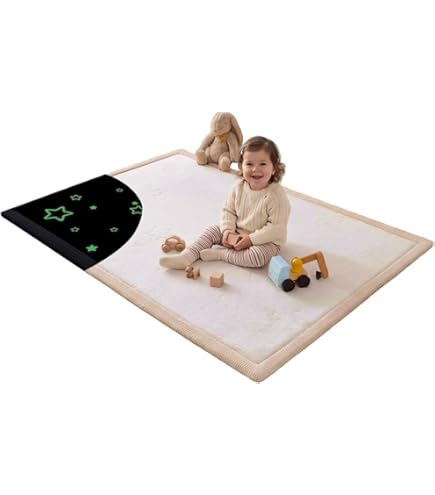 Hakuna Matte Wolkzachte Speelmat voor Baby's ⌀120x2,5cm, beige