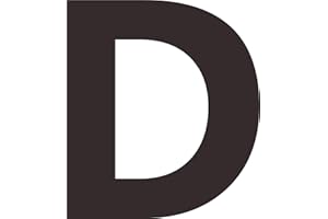 Indigos UG – Letter Sticker – Weatherproof – for Cars, Motorcycles, Helmets, Doors, Windows, Lettering for Glass, Letterboxes, Black