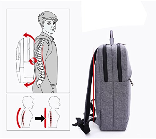 ACMEDE Laptop Rucksack Schulrucksack bis zu 17 Zoll Notebook Computer für Outdoor Reisen Wandern Geschäftreise - 3