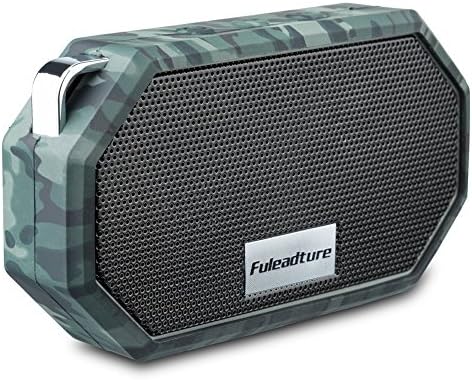 Waterproof Bluetooth Speakers, Fuleadture Wireless CSR 4.0 Bluetooth IP66 Mini Outdoor Shower Speaker with Mic for All Audio Devices - Camouflage