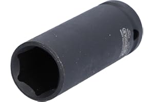 KS Tools 515.1121 - Llaves de vaso de impacto, pavonado (tamaño: hexagonal,21 mm, 1/2")