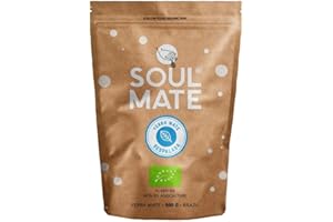 Soul Mate Yerba Mate Tea Despalada sin Humo 500g - Organic Loose Leaf Tea, Air-dried without Sticks