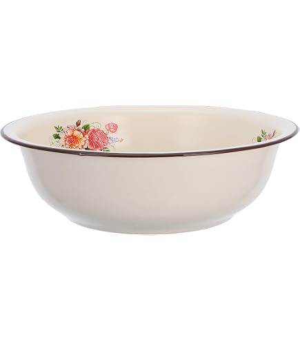 Emaille Schüssel 3,5 Liter, Ca. 26 Cm, Mit Motiv – Retro Nostalgie Geschirr Für Küche & Deko