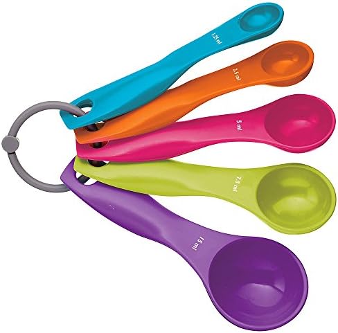 Silicone Gold SG3006 Set Spoons Meters, Multicolor, 10x6x6 cm, 5 Units