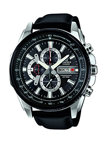 Casio Herren-Armbanduhr Edifice Analog Quarz Leder EFR-549L-1AVUEF Casio Herren-Armbanduhr Edifice Analog Quarz Leder EFR-549L-1AVUEF