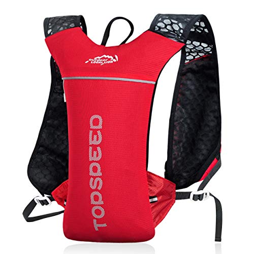 Outdoor Local Lion Sacca per l'idratazione a zaino leggero, per ciclismo, corsa, misura piccola 5 l, 498A (Red)