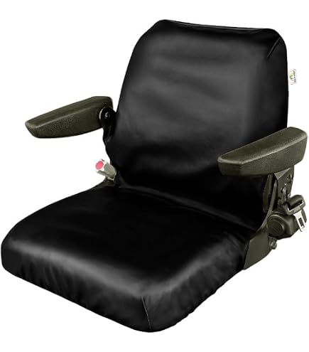 Housse De Siège De Tracteur PETEX En Polyester Anthracite - Pour Grammer S42, S42/1, DS50 (largeur Max 55 Cm)