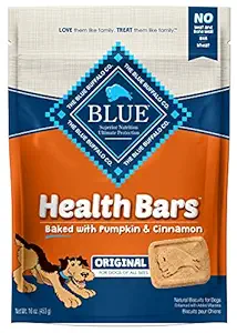 Blue Buffalo Health Bars for Dogs, Pumpkin and Cinnamon, 16-Ounce Bag