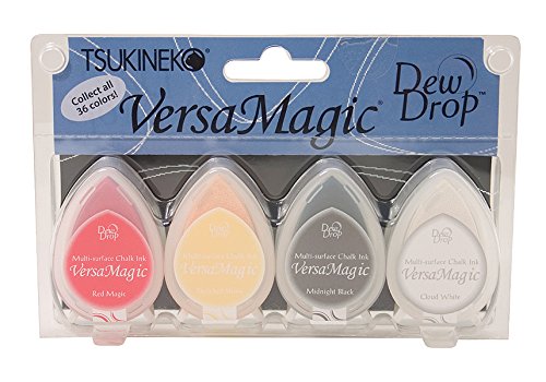 Tsukineko 4 Piezas payaseaba Juego de Almohadilla de blatter Dijo