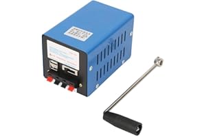 KEENSO Generateur Electrique, Générateur de à manivelle de USB haute puissance portable pour alimenter le dynamotor de secours pour le camping en plein air de survie