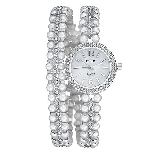 Mode Damenuhren Quarzuhr Alloy Legierung Strap Luxux Perlen Rhinestone Strass Armband Uhr Kleid Armbanduhr Armbanduhren Für Damen Armbanduhren Für Mädchen, Silber Mode Damenuhren Quarzuhr Alloy Legierung Strap Luxux Perlen Rhinestone Strass Armband Uhr Kleid Armbanduhr Armbanduhren Für Damen Armbanduhren Für Mädchen, Silber
