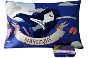 Franco Collectibles Adventure Time Marceline Princess Bubblegum Beauty Silky Satin Standard Dwustronna poszewka na poduszkę 20 x 30 cm, do włosów i skóry, (oficjalny produkt licencjonowany)