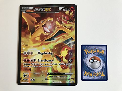 Preisvergleich Produktbild übergroße holografische Karte Glurak EX XY121 180KP