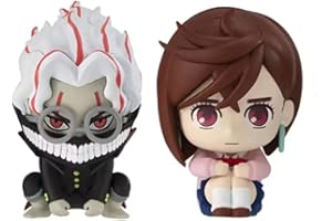 Skynomad Anime Dandadan Figurines - Highway Granny Ayase Momo Okarun Dan Da Dan Q Version Model Statue Car decoration for Dandadan Anime Manga Fans (2 Piece Set 5cm)