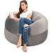 Produktbild Charlie & Finn XXL Sitzsack in Silbergrau - Gemütlicher Bezug mit Weicher Memory Schaumstoff Füllung – Riesen Bett, Großes Sofa, Gaming Sitzkissen Sessel, Sitz Sack für Kinder, Teenager & Erwachsene