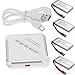 Produktbild 4 STÜCKE 3,7 V 750 mAh Batterie für JJRC H12C MJX X400 X 500 Quadcopter Hubschrauber Zubehör + 4 in 1 Universal USB Ladegerät JST Lithium-Batterie Ladegerät
